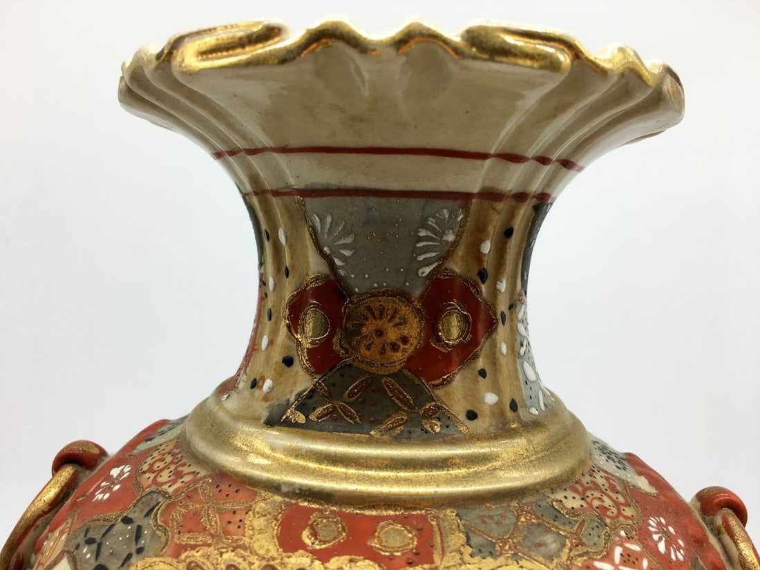 Satsuma Porcelain Vase - 10
