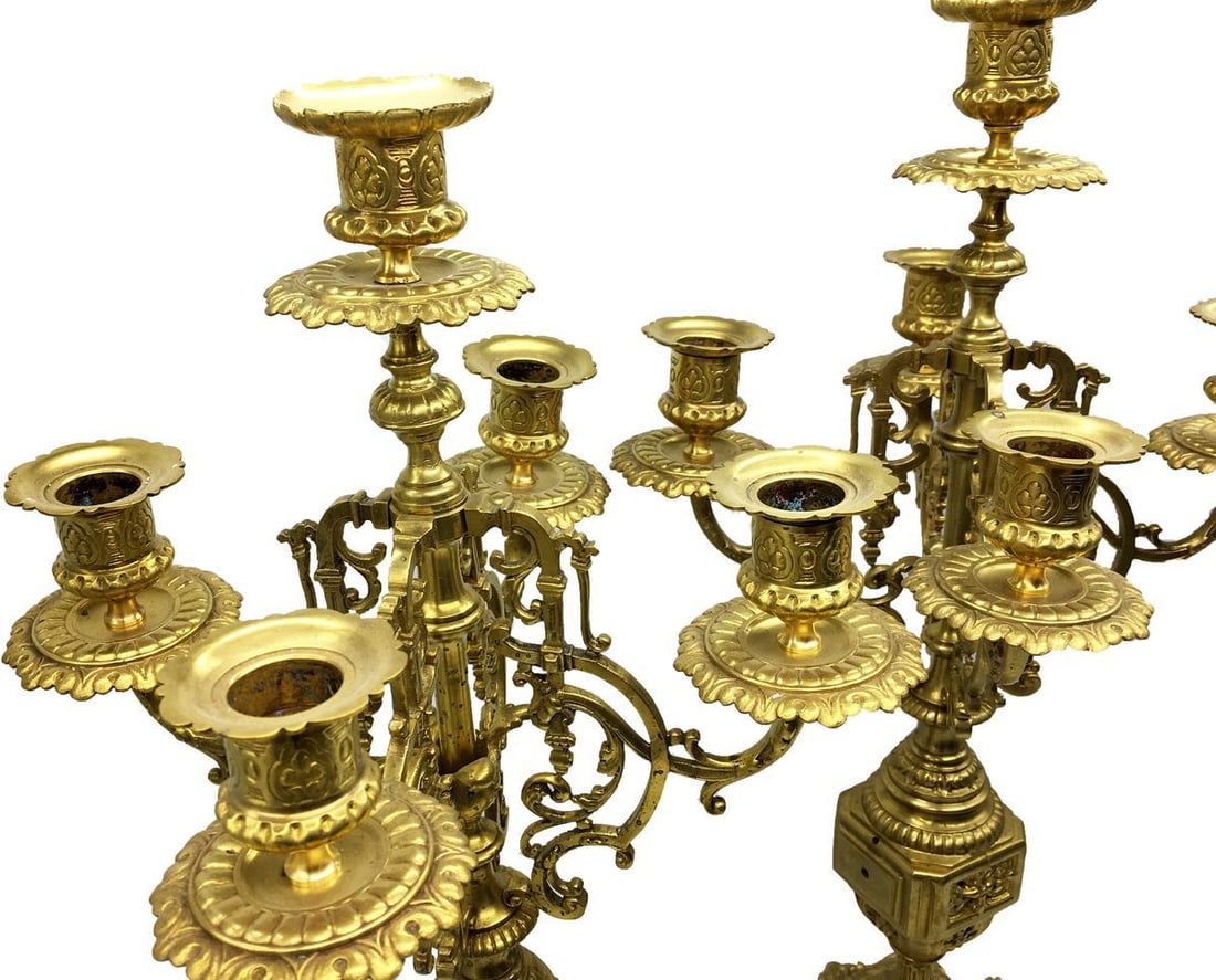 Bronze candle holders - 2