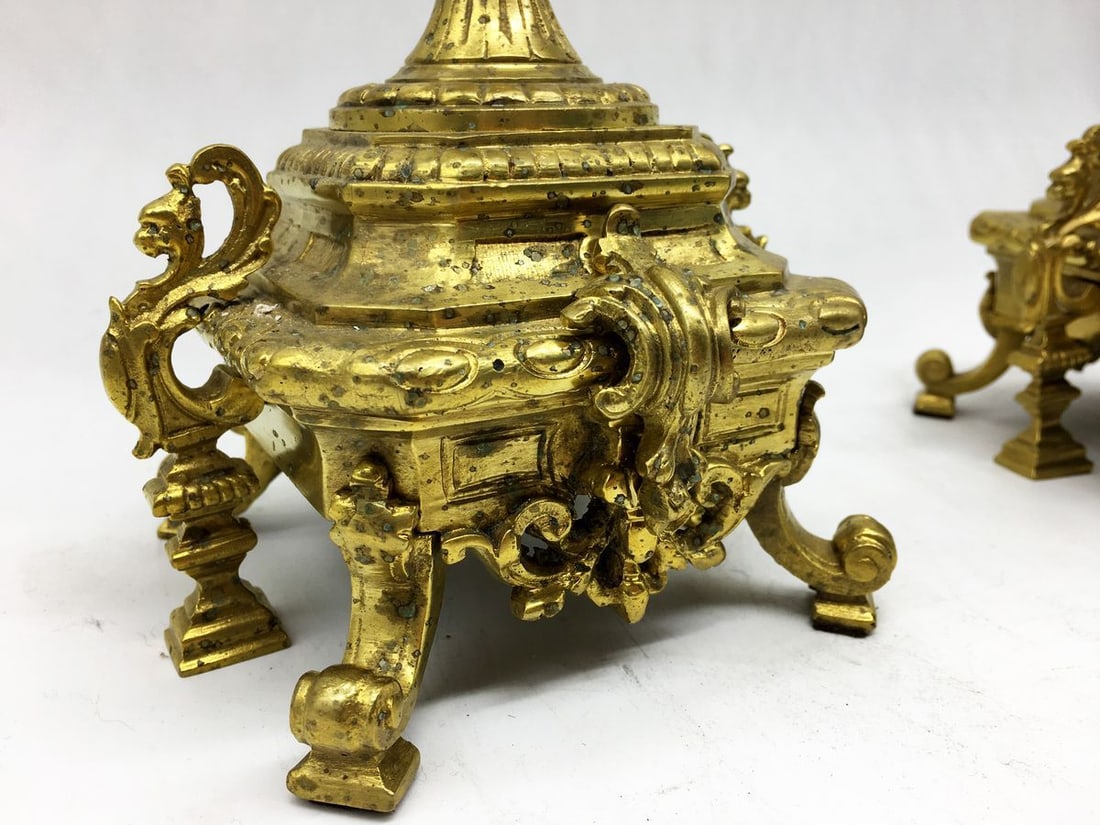 Bronze candle holders - 4