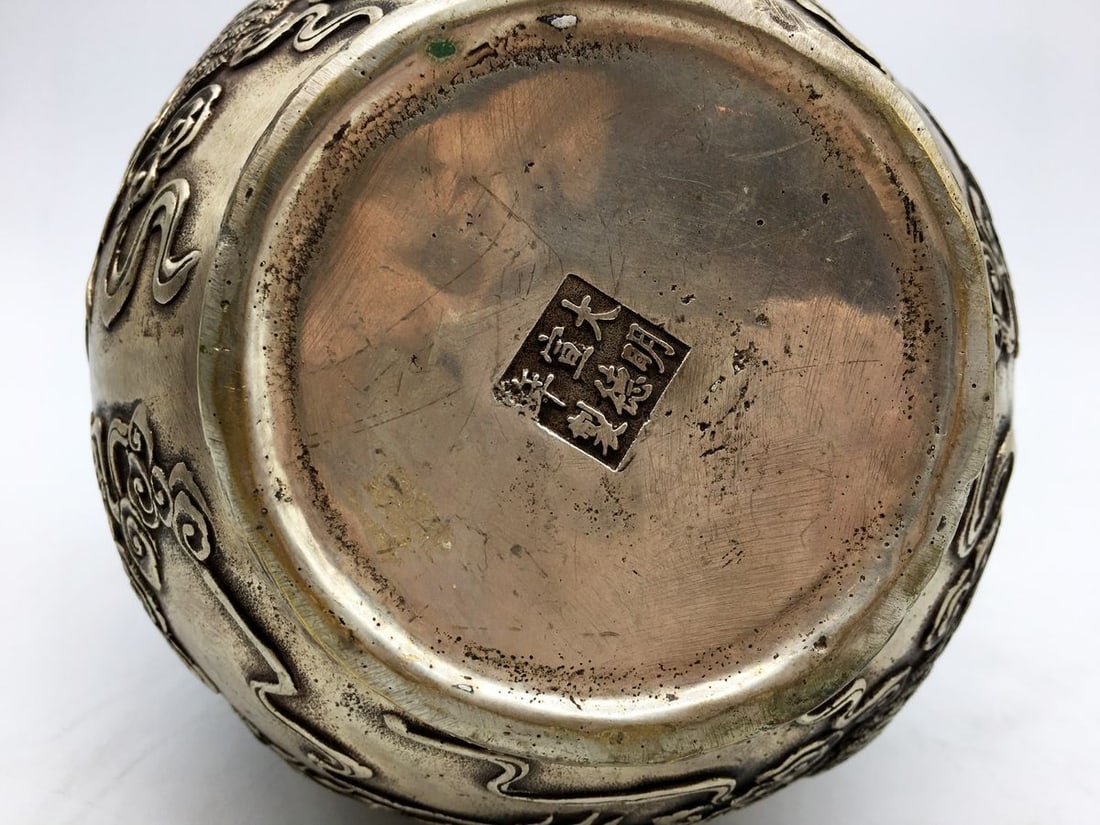 Silver antique vase - 11