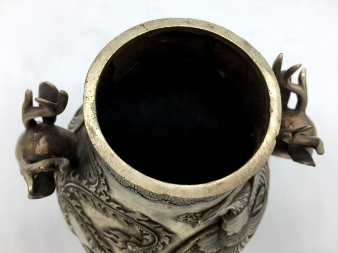 Silver antique vase - 12