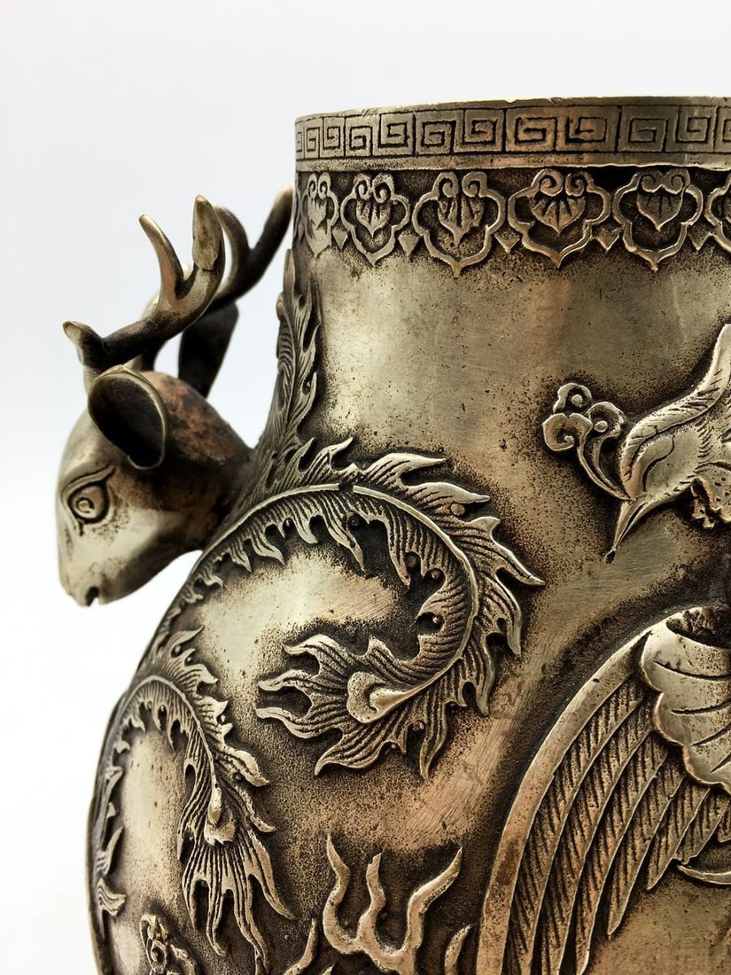 Silver antique vase - 6