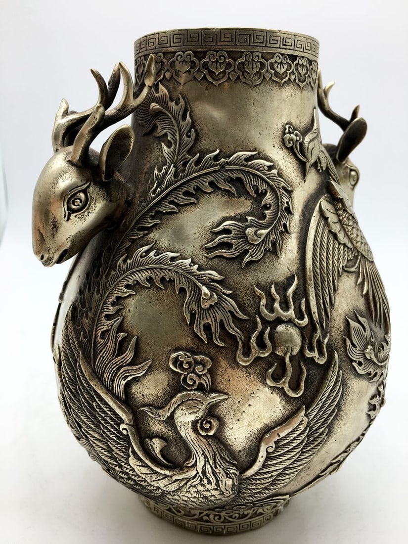 Silver antique vase - 7