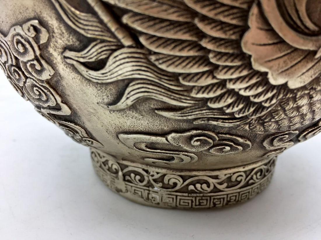 Silver antique vase - 9