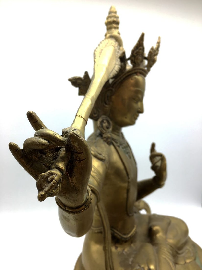 Buddha bronze figure - 7
