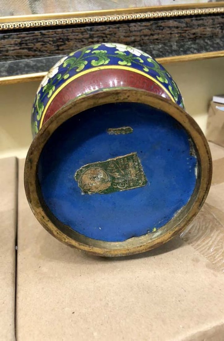 Antique vase in the Cloisonne technique - 2