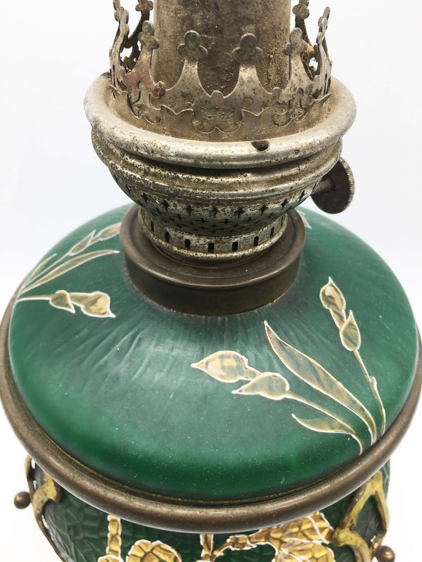 Austrian kerosene lamp in Art Nouveau style - 4