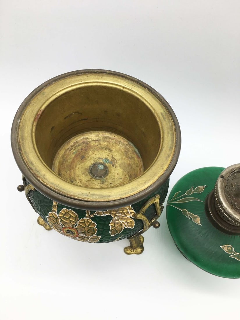 Austrian kerosene lamp in Art Nouveau style - 7