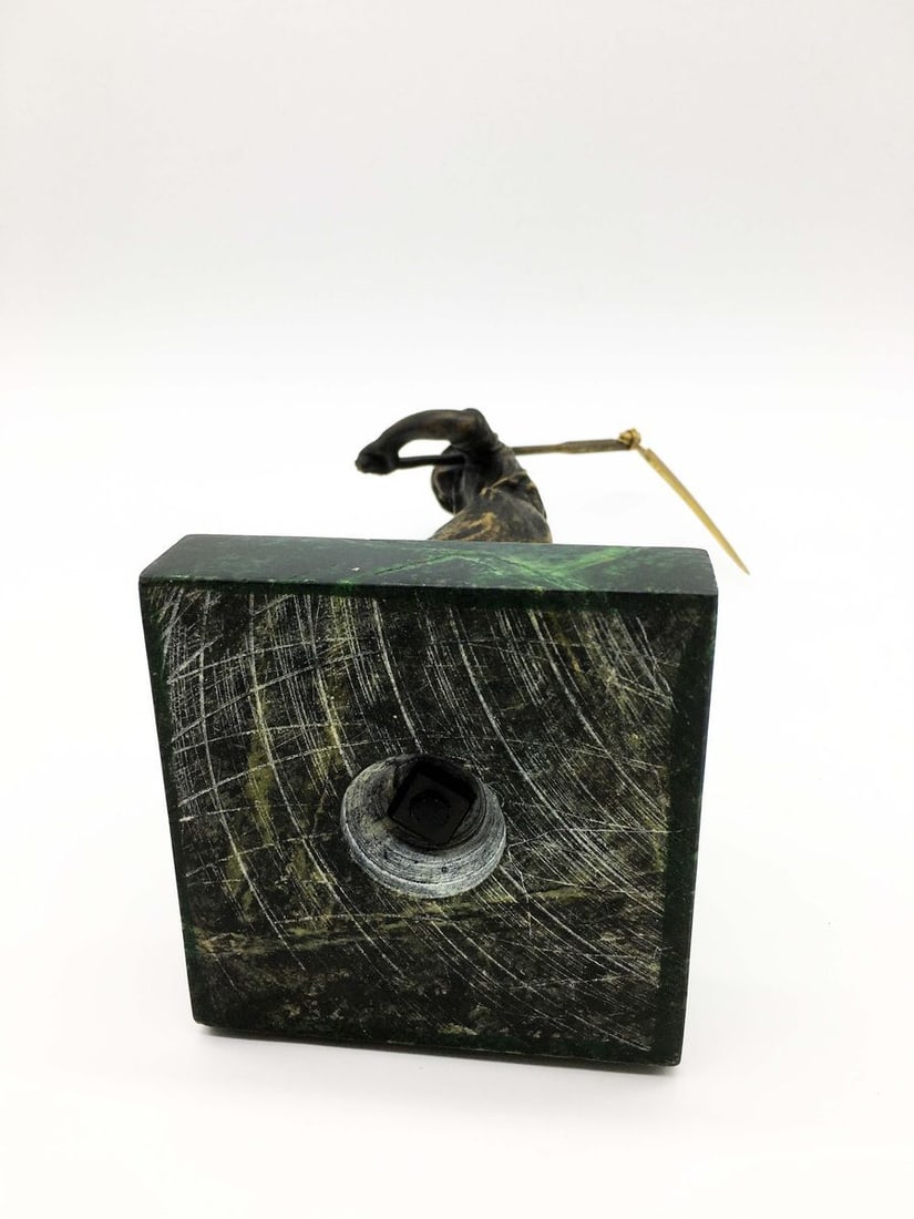 France Bronze A peasant going mowing a work of authorship of the late 19th early 20th century - 7