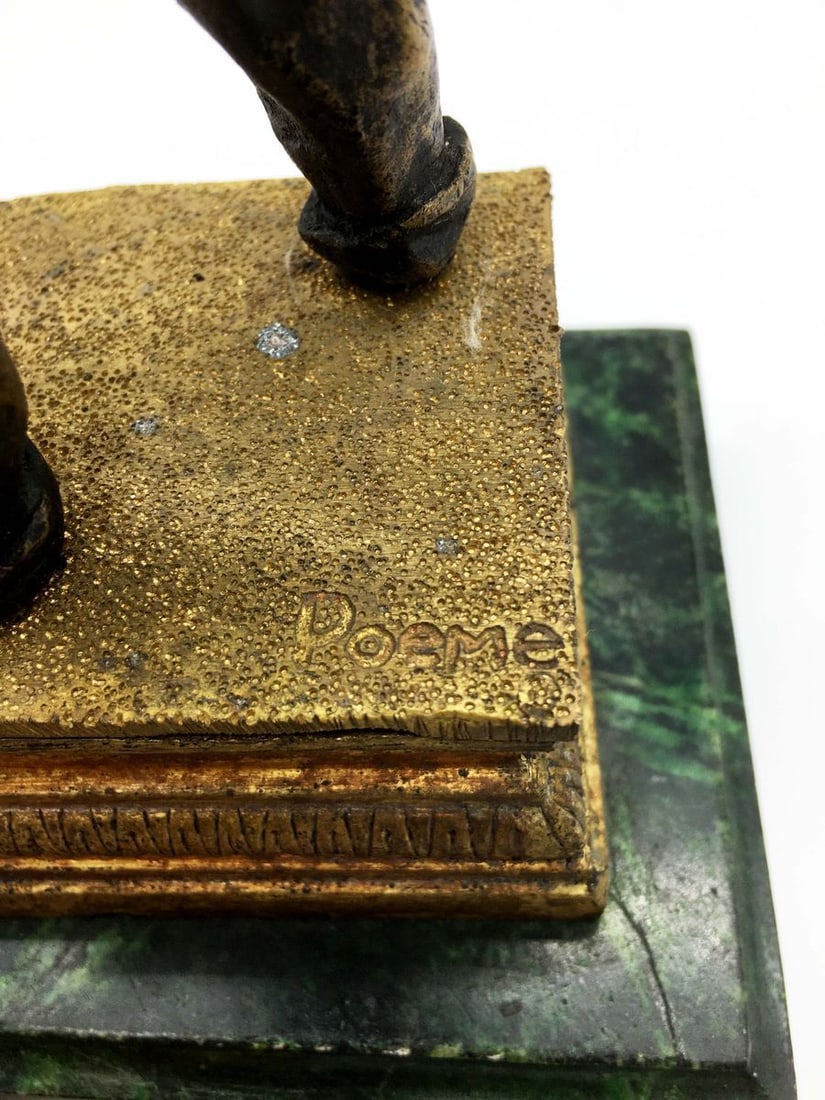 France Bronze A peasant going mowing a work of authorship of the late 19th early 20th century - 9