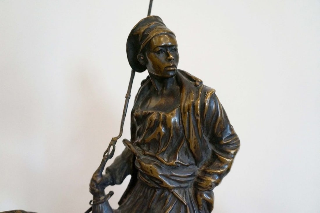 France sculpture "Arab" P.-J. MENE 19th century - 6