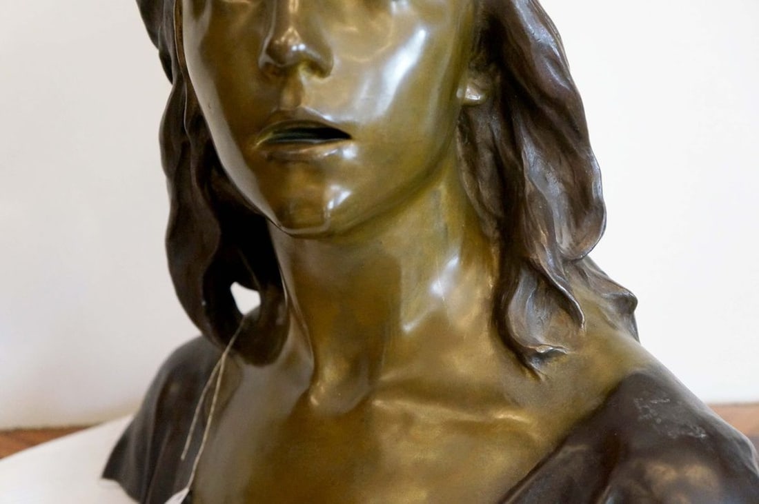 France Bust of Joan of Arc François-Raoul Larche late 19th century - 6