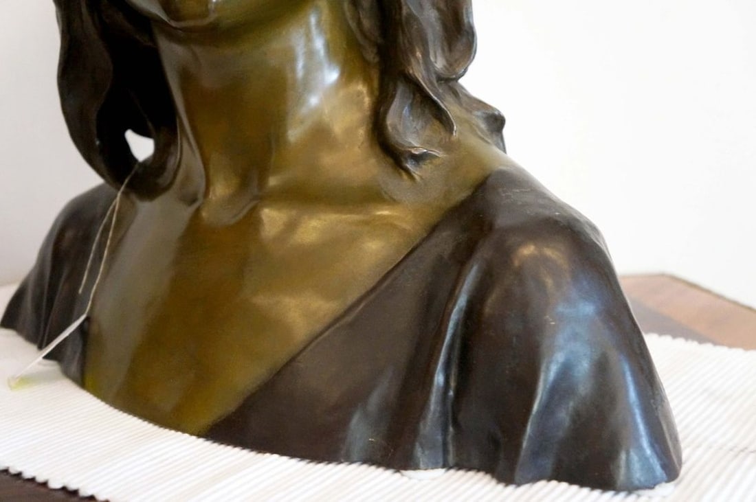 France Bust of Joan of Arc François-Raoul Larche late 19th century - 7