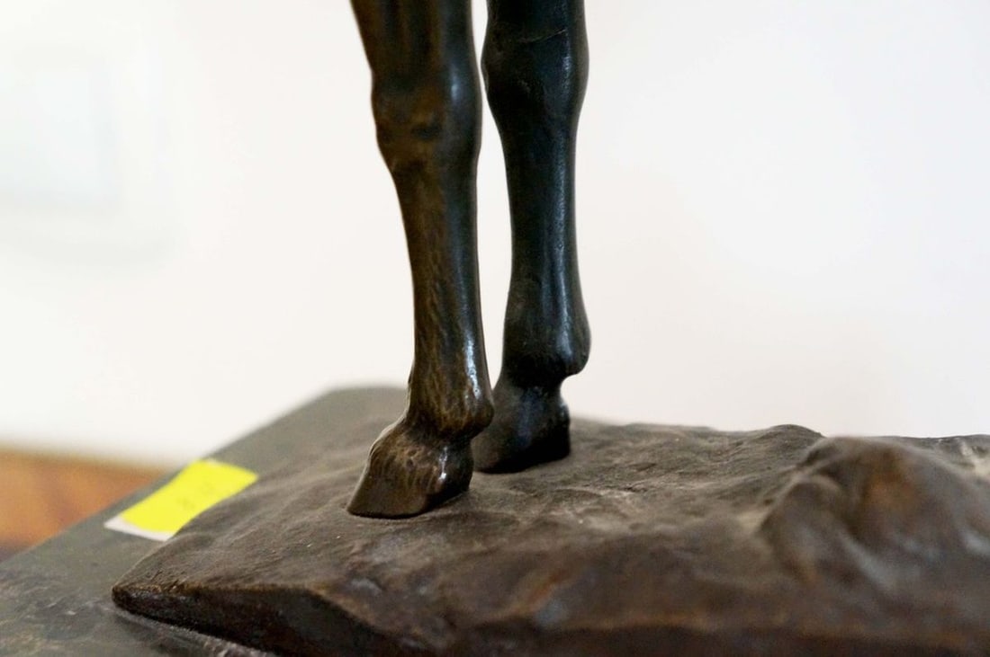 France sculpture Boy with a donkey Julius Paul Schmidt-Felling late 19th century - 20