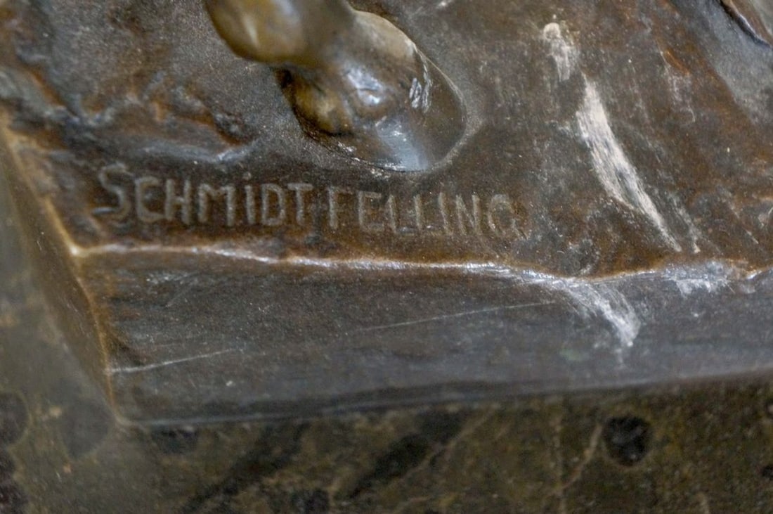 France sculpture Boy with a donkey Julius Paul Schmidt-Felling late 19th century - 5