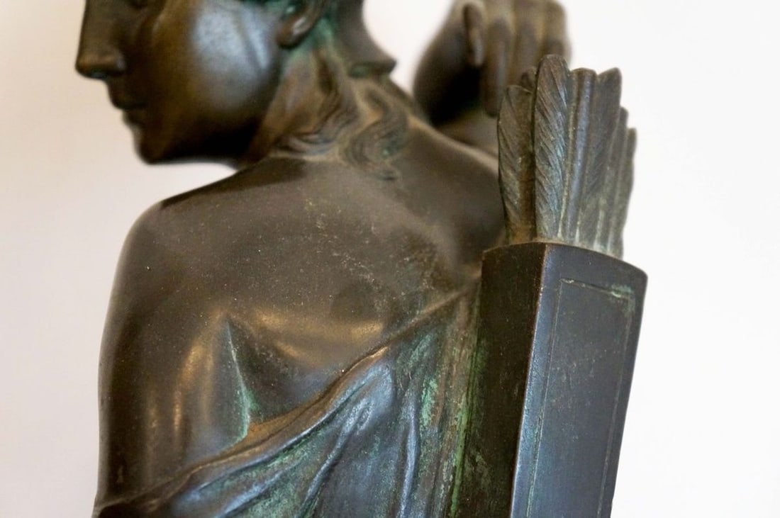 France bronze sculpture of the Amazon Rudolf Kaesbach late 19th century - 11