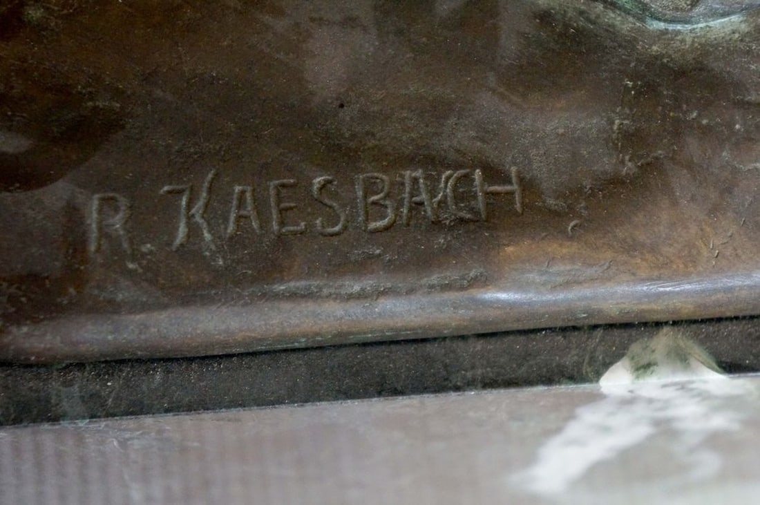 France bronze sculpture of the Amazon Rudolf Kaesbach late 19th century - 14