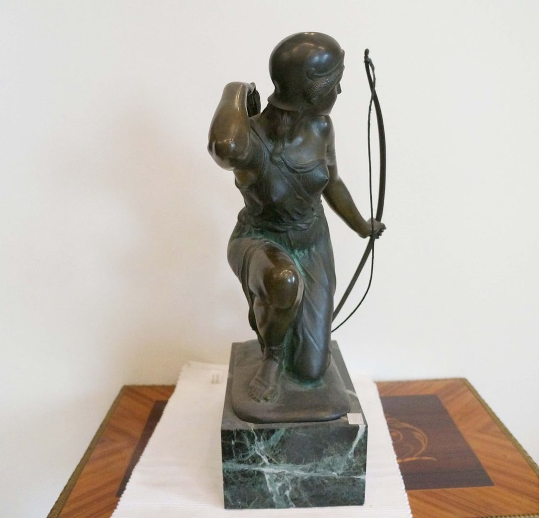 France bronze sculpture of the Amazon Rudolf Kaesbach late 19th century - 3