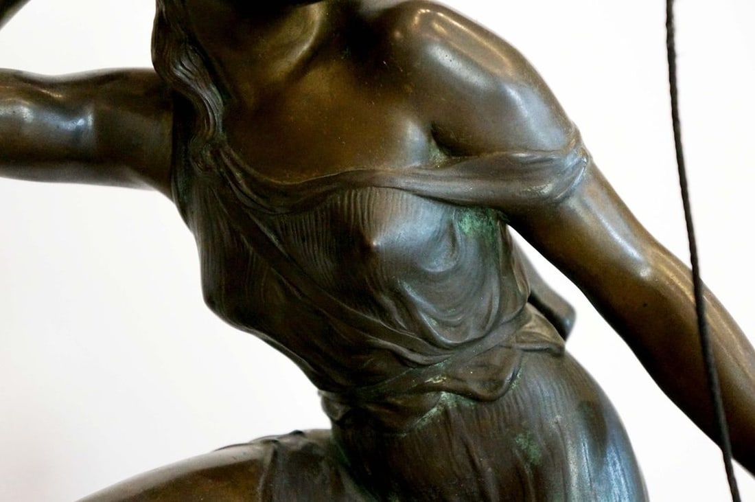 France bronze sculpture of the Amazon Rudolf Kaesbach late 19th century - 6