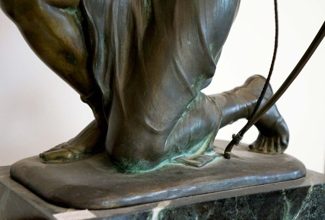 France bronze sculpture of the Amazon Rudolf Kaesbach late 19th century - 8