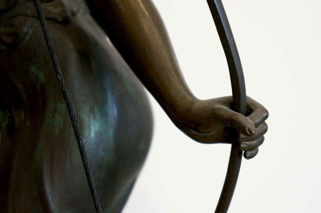 France bronze sculpture of the Amazon Rudolf Kaesbach late 19th century - 9