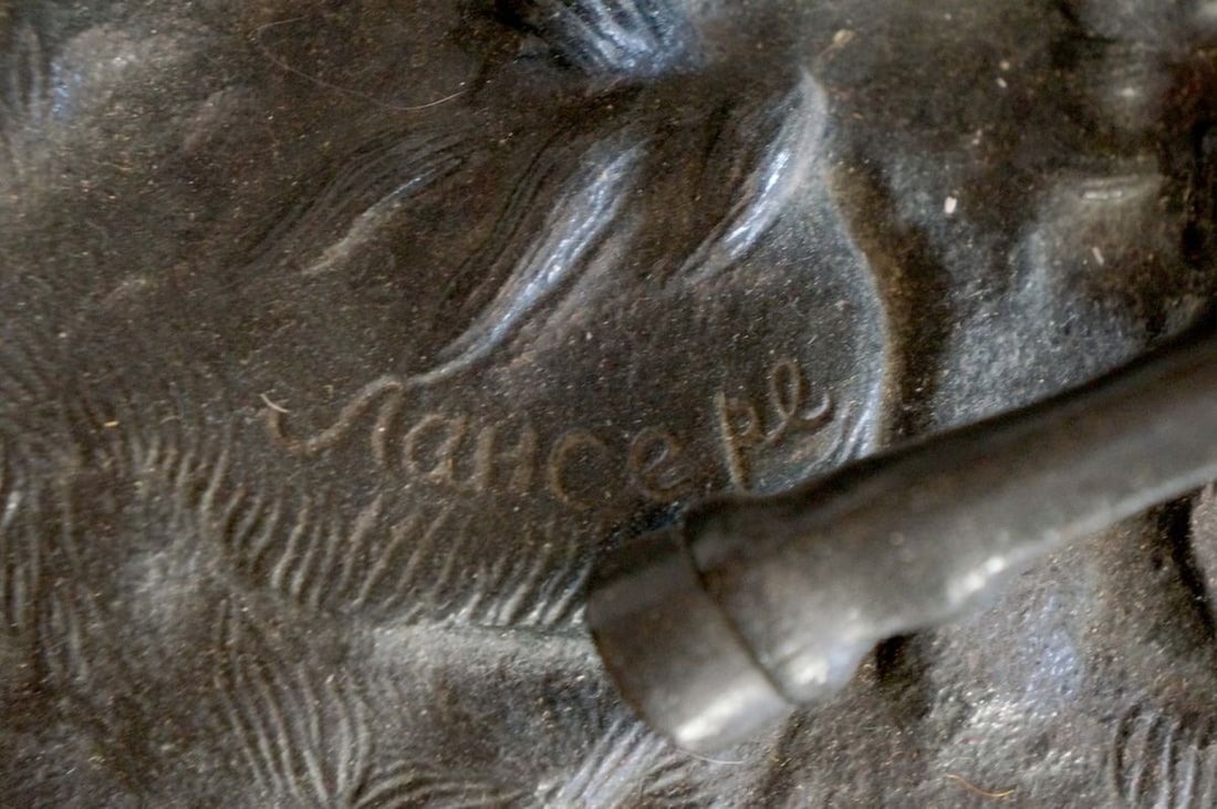 Russia Sculptural group "Dzhigitovka Lezgin" Evgeniy Aleksandrovich Lancere Kasli iron foundry 1972s - 15