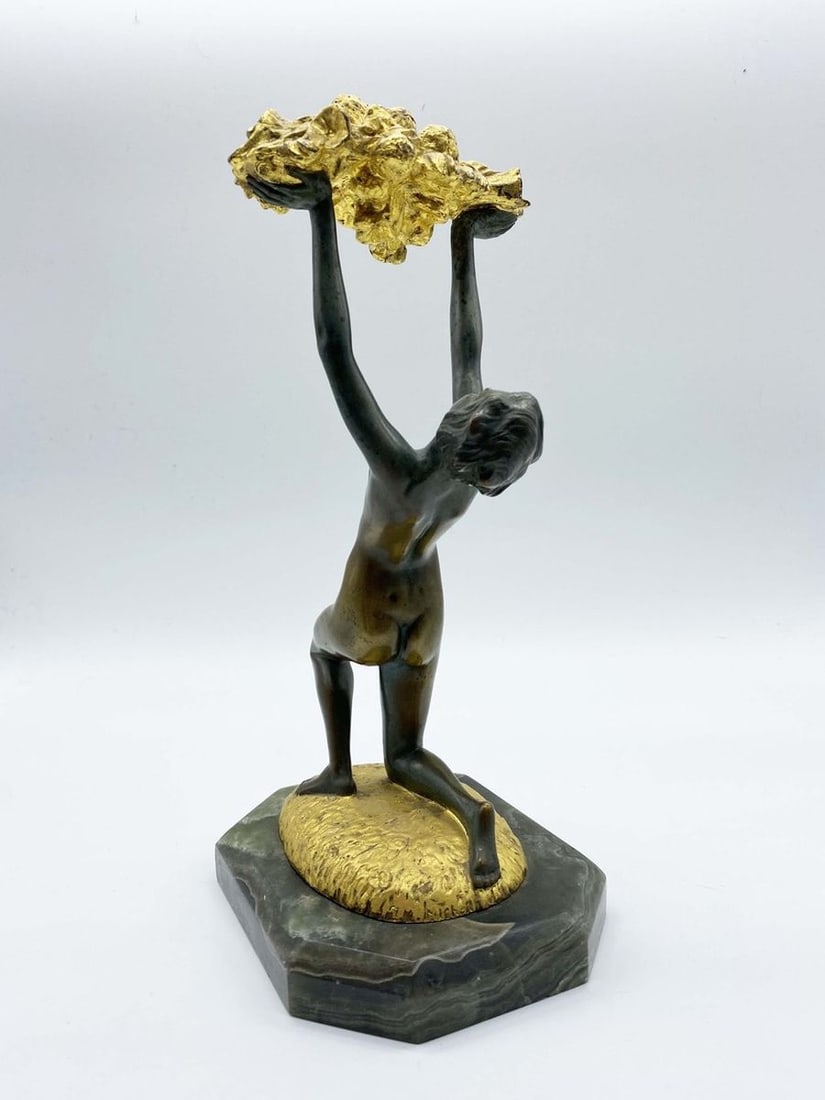Europe Bronze naked girl Art Deco - 7
