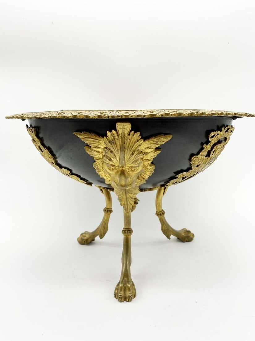 Russia or France bronze Empire Fruit Vase 1830-1840s - 4