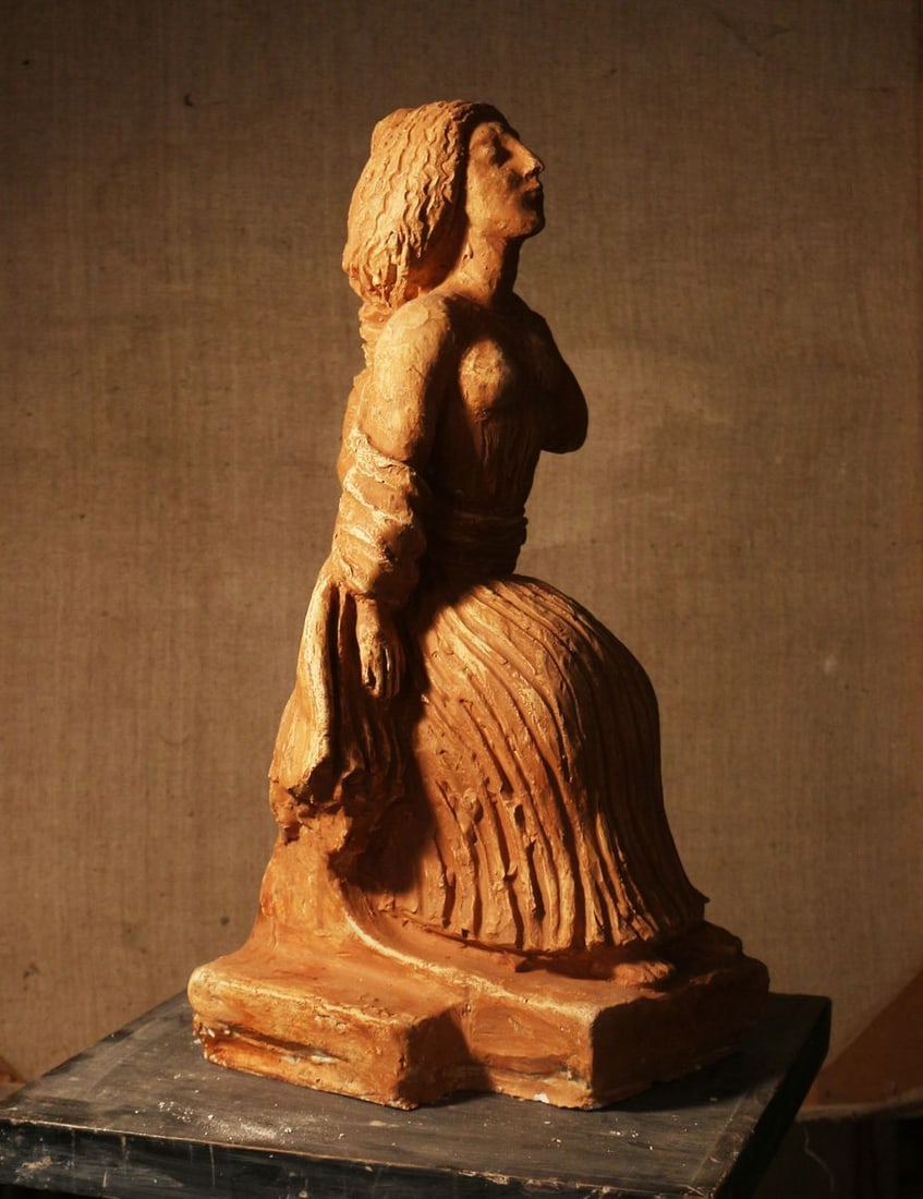 The gypsum is tinted Nymph Workshop Andrey Bolomic 2020 year: Title: The gypsum is tinted Nymph Workshop Andrey Bolomic 2020 year Description: Pol 1 ITEM DESCRIPTION : *Ttitle: Nymph *Medium: The gypsum is tinted *The size: 20x50 cm/'7.87x19.68 inches' *Workshop