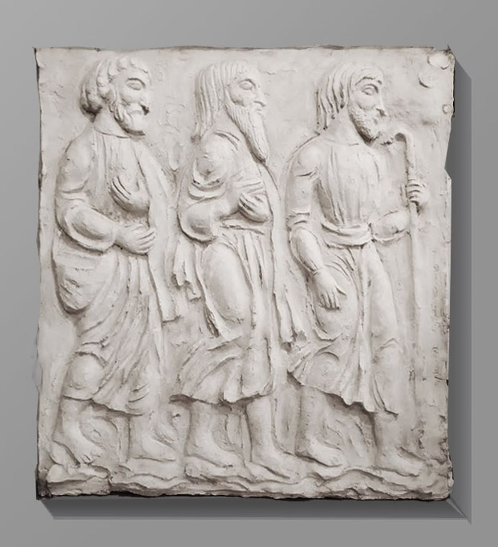 Gypsum Bethlehem shepherds Workshop Andrey Bolomic 2018 year - 2