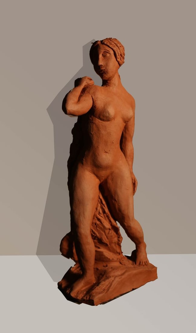 Terracotta The bather Workshop Andrey Bolomic 2005 year: Title: Terracotta The bather Workshop Andrey Bolomic 2005 year Description: Pol 10 ITEM DESCRIPTION : *Ttitle: The bather *Medium: Terracotta *The size: 13x32 cm/'5.11x12.59 inches' *Workshop Andrey B