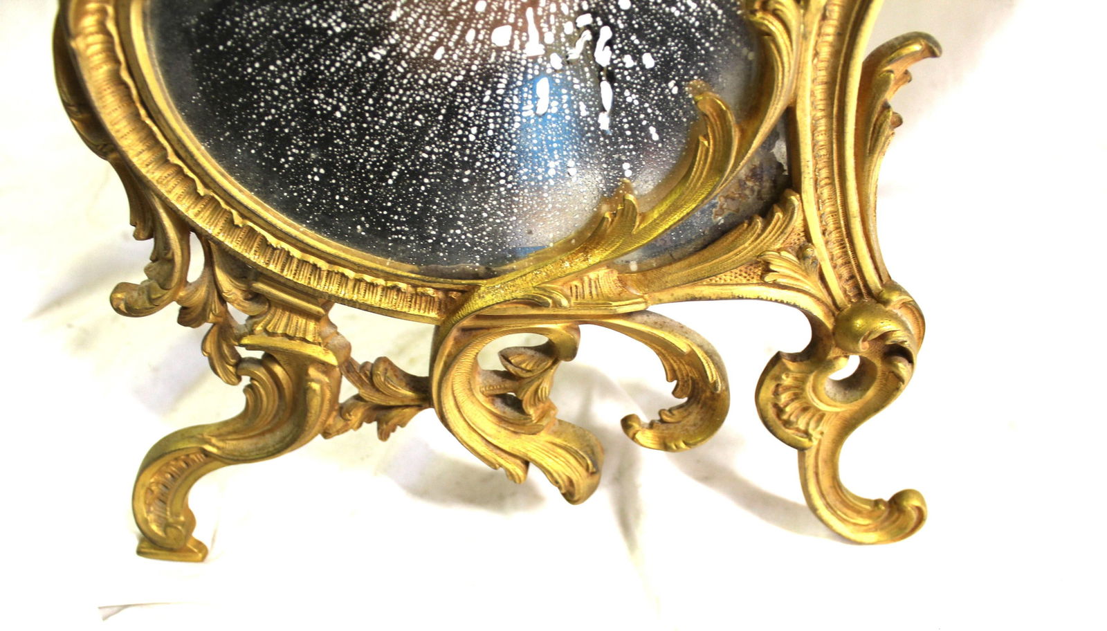 Vintage French, Gold Dore' table mirror. Early 20 Th Century - 18