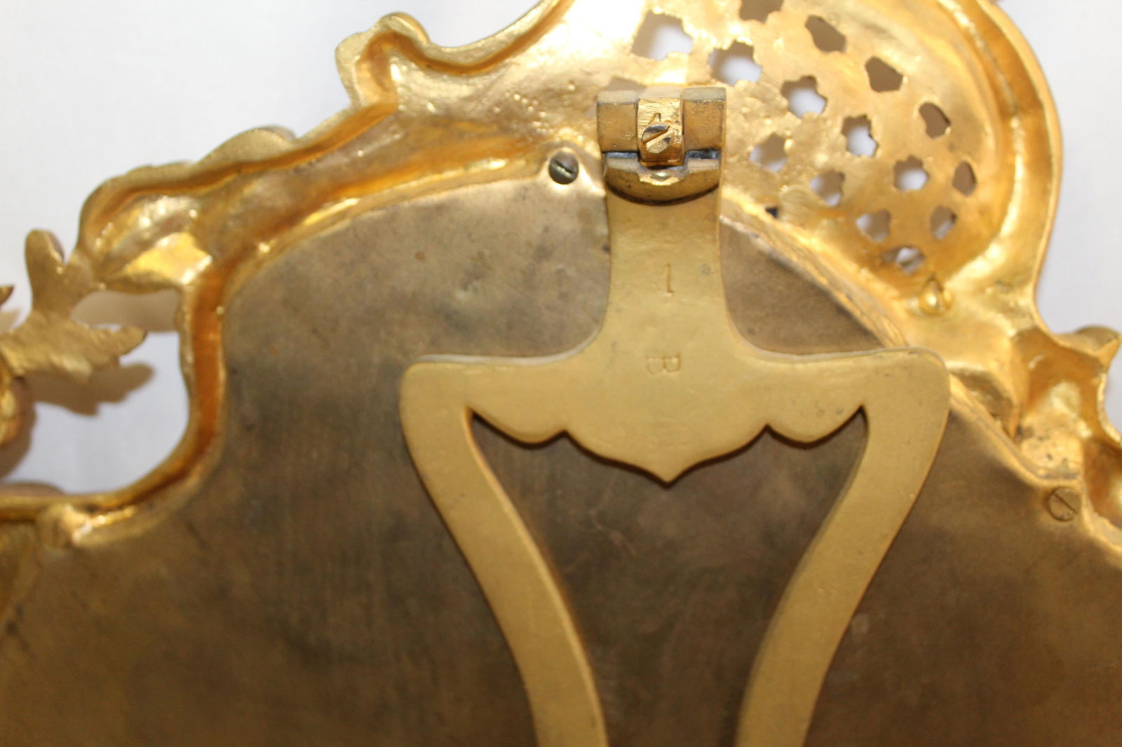 Vintage French, Gold Dore' table mirror. Early 20 Th Century - 3