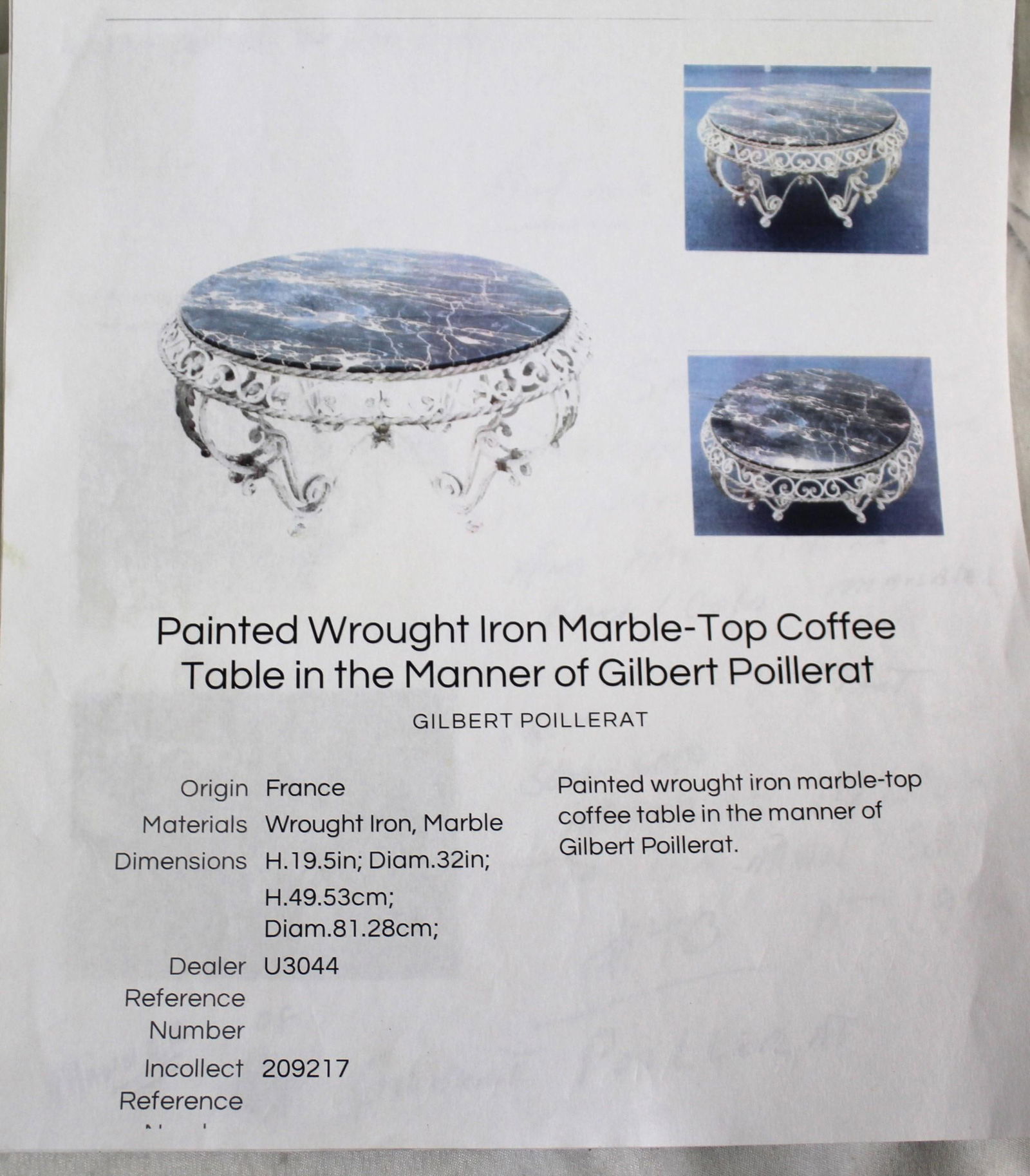 Mid Century/Art Deco Coffee Table after Gilbert Poillerat - 3