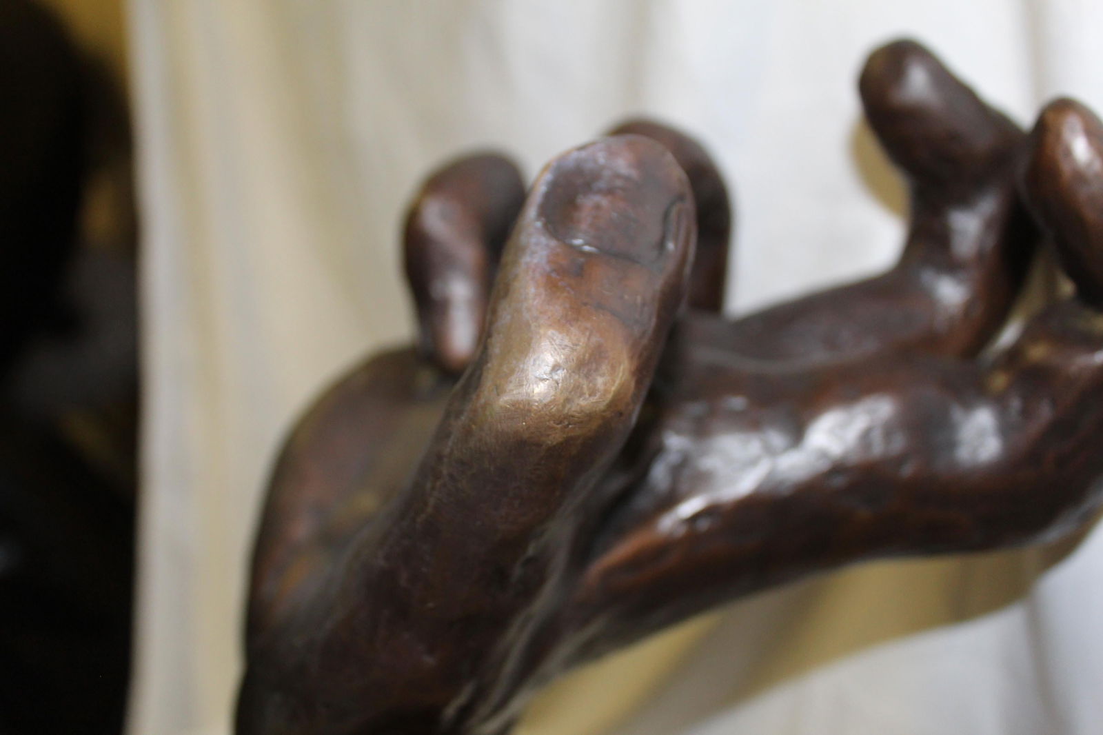 Art Nouveau Sculpture of Hands , Bronze Casting after Rodin, Impressionism style - 11
