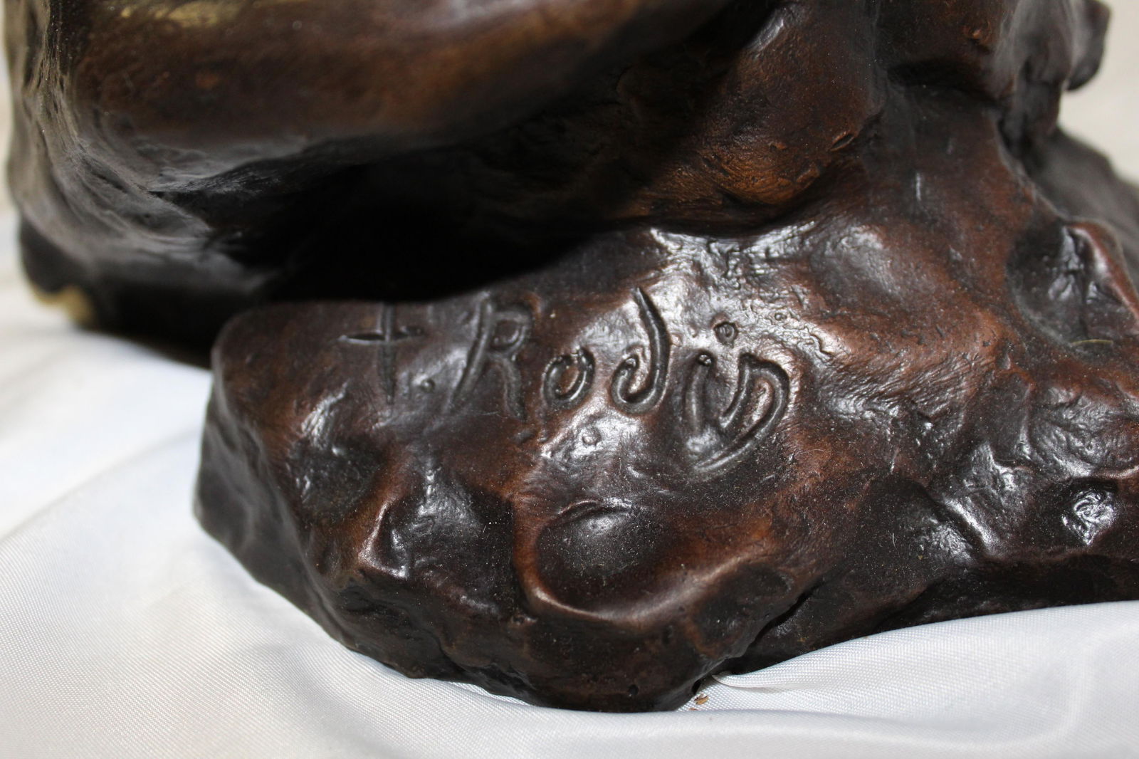 Art Nouveau Sculpture of Hands , Bronze Casting after Rodin, Impressionism style - 12