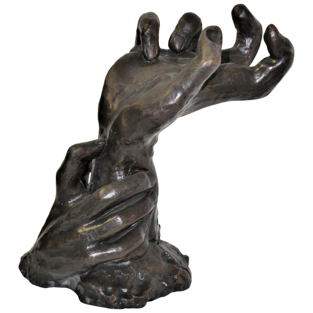 Art Nouveau Sculpture of Hands , Bronze Casting after Rodin, Impressionism style - 18