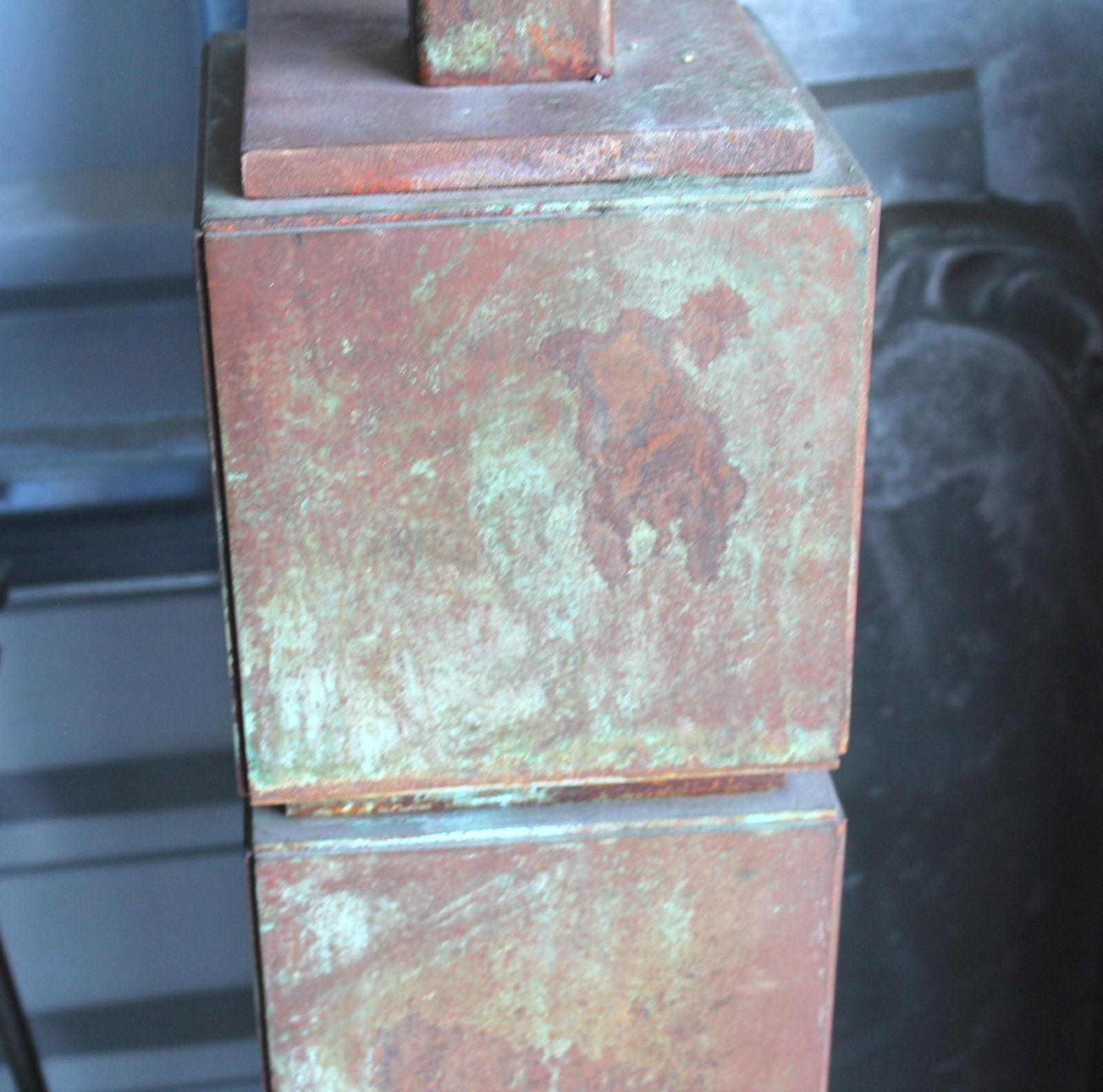 Deco/Modern Steel block Floor Lamp (2) available - 3