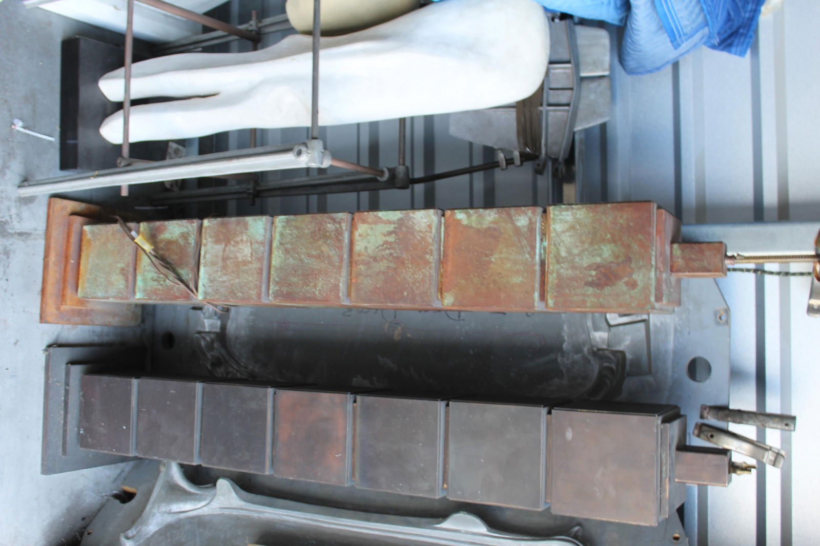 Deco/Modern Steel block Floor Lamp (2) available - 4