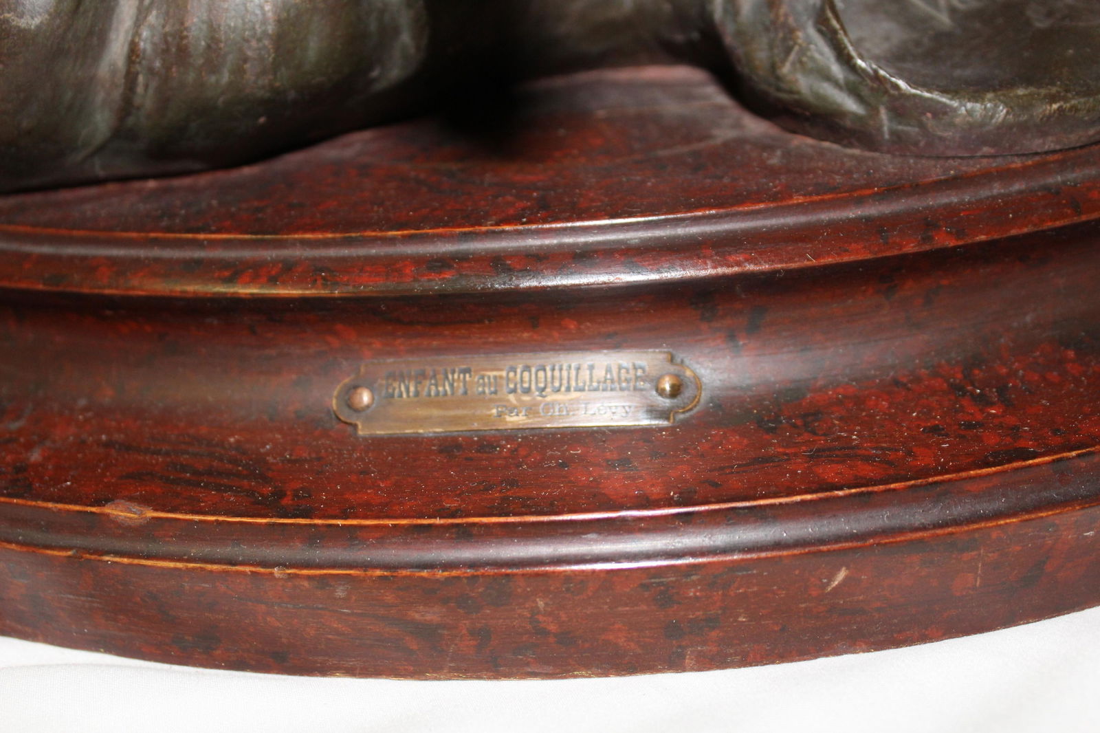 Original Female Nude on a Shell with Putti, Art Nouveau 1890, s Signed - 10