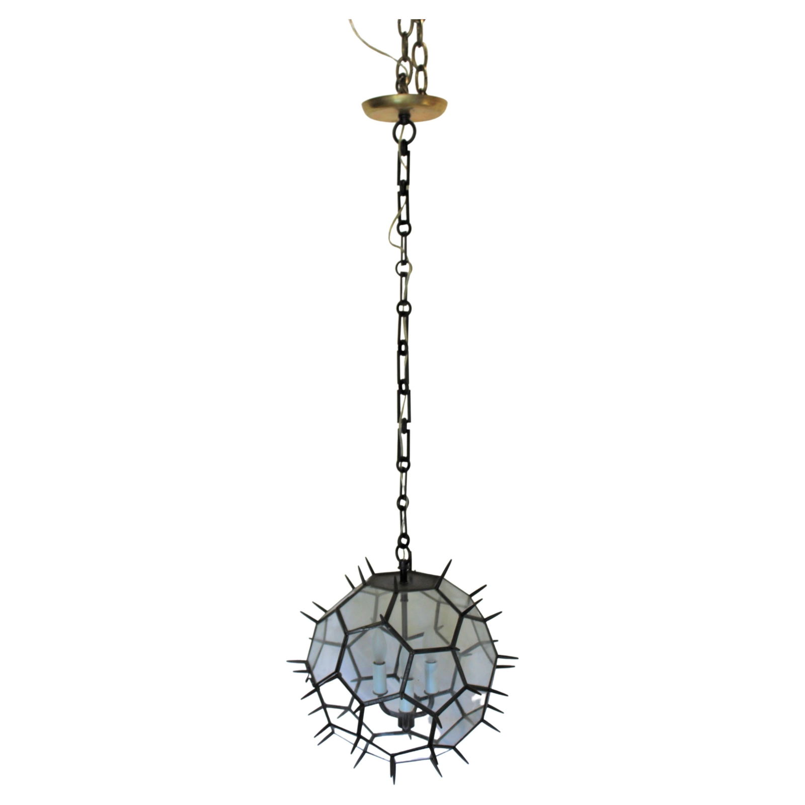 Spiky Soccer Ball Pendant: A Custom designed and Custom made Pendent in the shape of a (Soccer Ball ) with applied spiky points ! Looks neat when lit up ! No others were ever made like this. A one of a kind now ! This is the