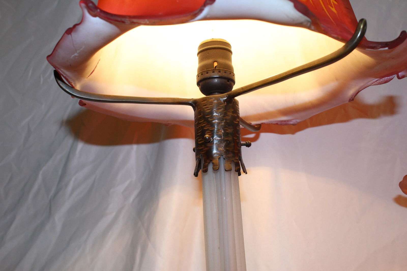 Art Nouveau Large Mushroom Lamp in the Manner of - 12