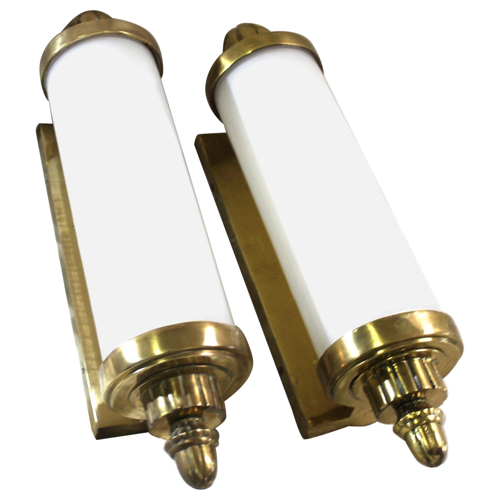 Mid Century Modern Sconces , Brass , pair (1 of 20)