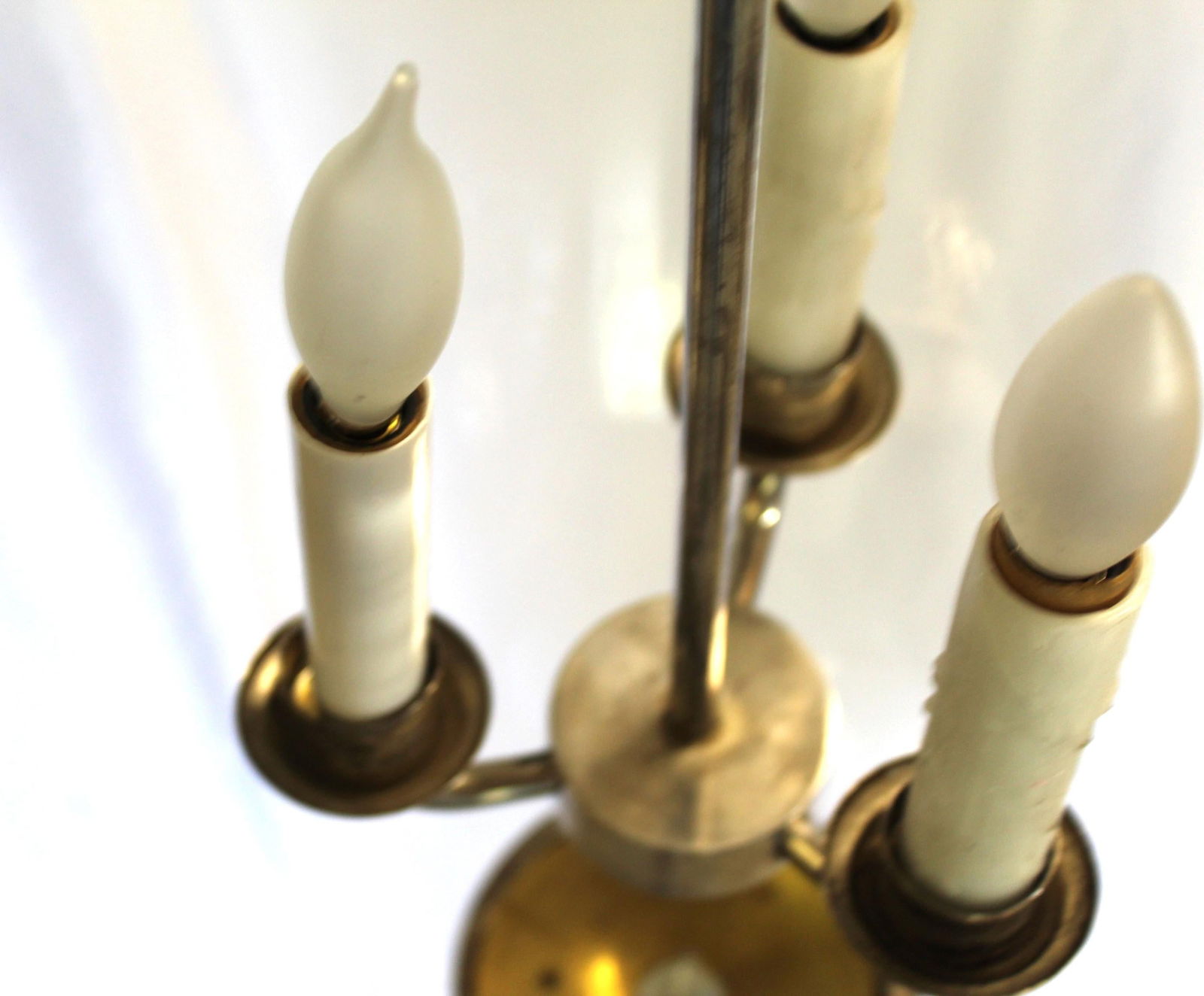 Late 20 th Century Larger Bell Jar , Silver Plated finish , cut Circles - 3