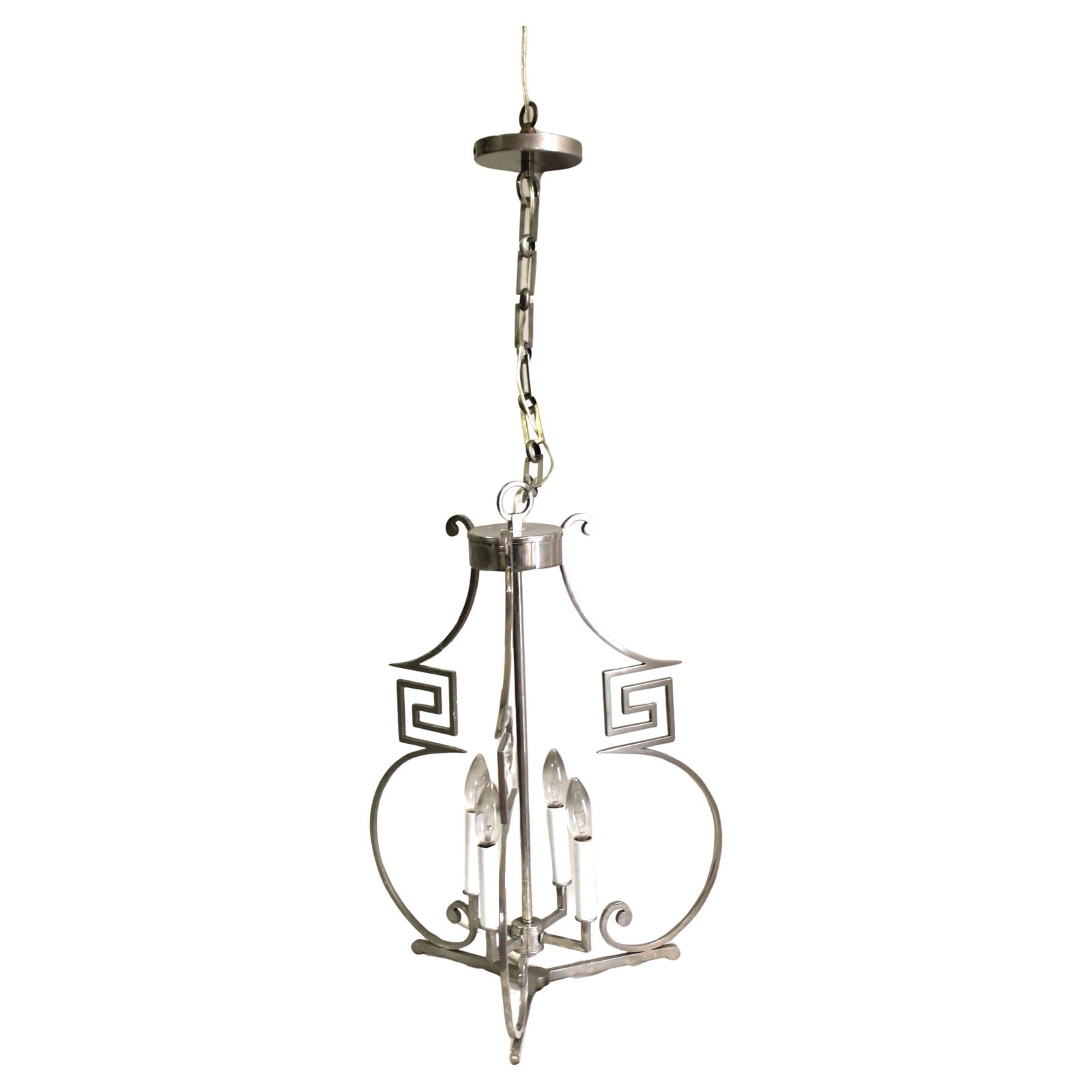 Mid Century /Modern/Deco Style Chandelier , Nickel Finish (1 of 20)