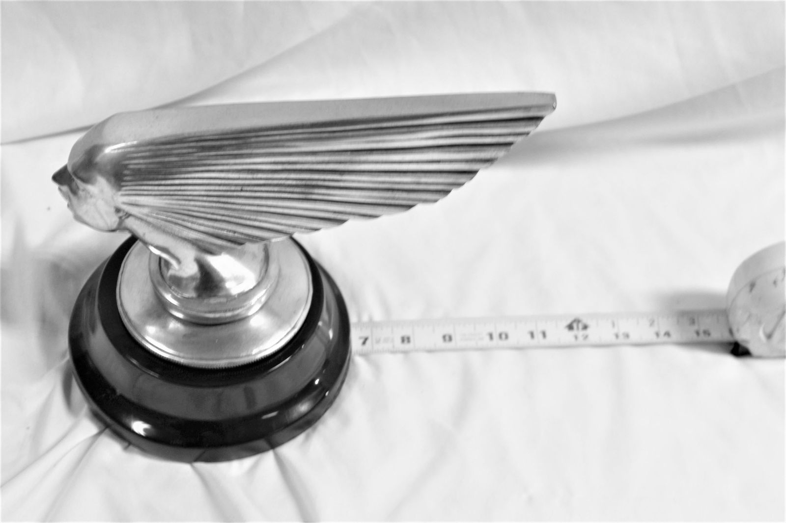 Art Deco Lady Face (Victory) Silvered Bronze in the Manner of Lalique - 20