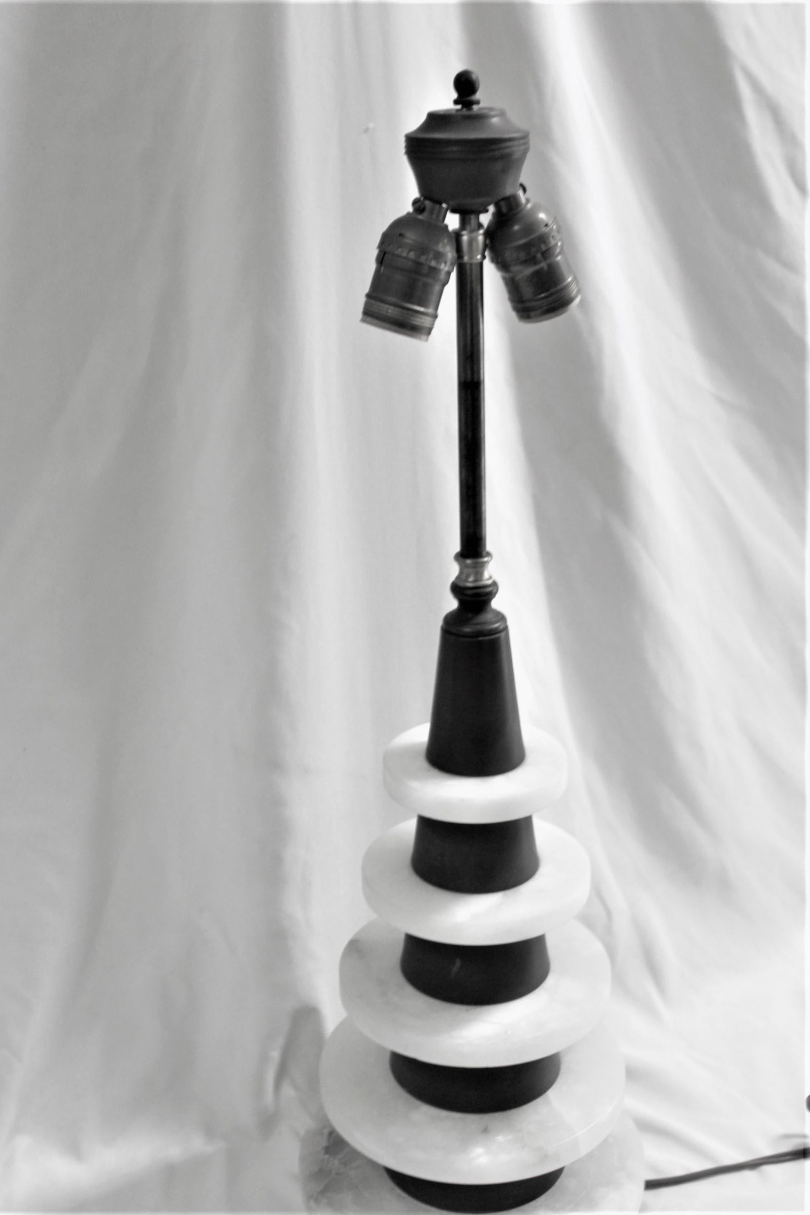 Mid-Century Modern /Deco Alabaster Lamp - 3