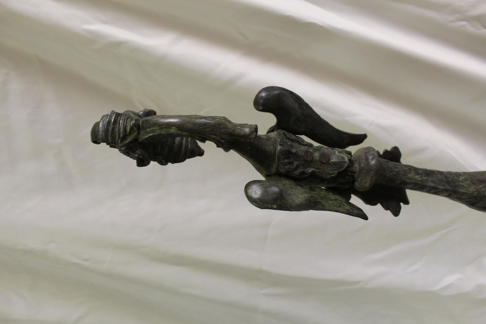 Art Nouveau/Modern Andirons , Gargoyles , Bronze - 12