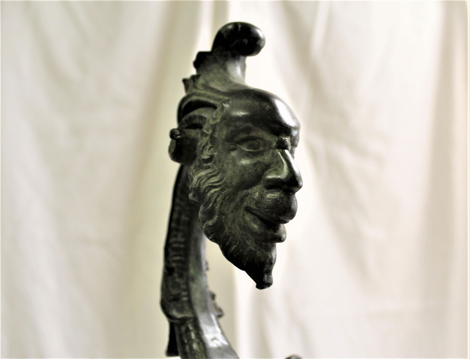 Art Nouveau/Modern Andirons , Gargoyles , Bronze - 18