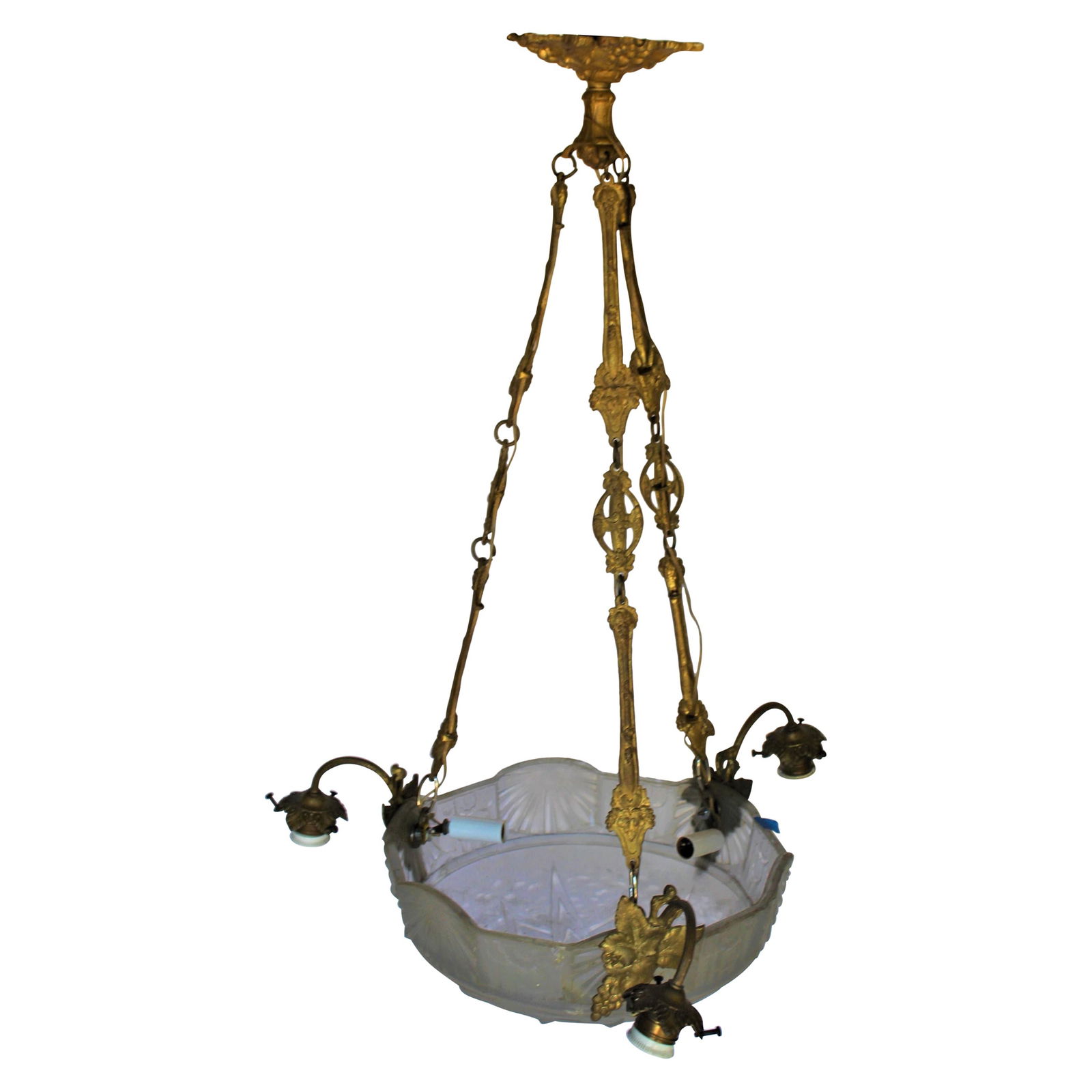 Art Deco/ Nouveau Chandelier /Antique Signed (1 of 20)